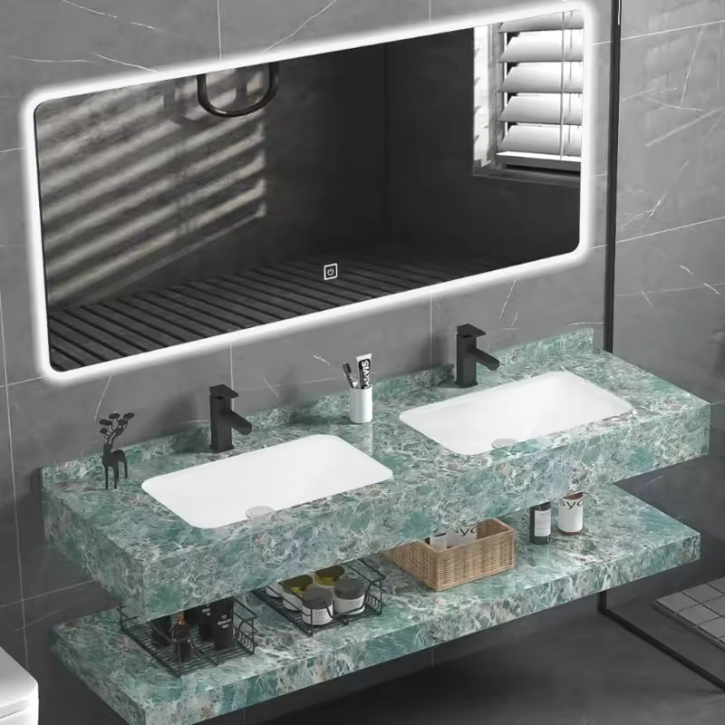 Reka Bentuk Bergaya Double Sink